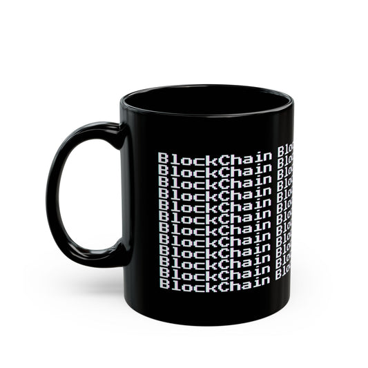 Blockchain Black 11oz Mug - Perfect Gift for Crypto Enthusiasts